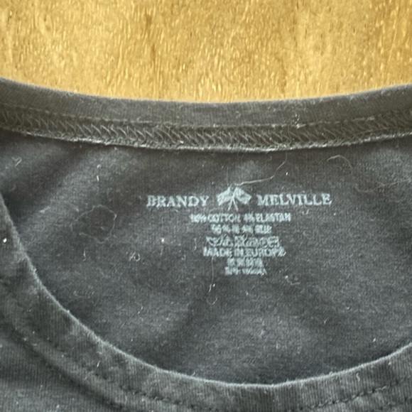 Brandy Melville Classic Black Tank Top - Picture 2 of 2